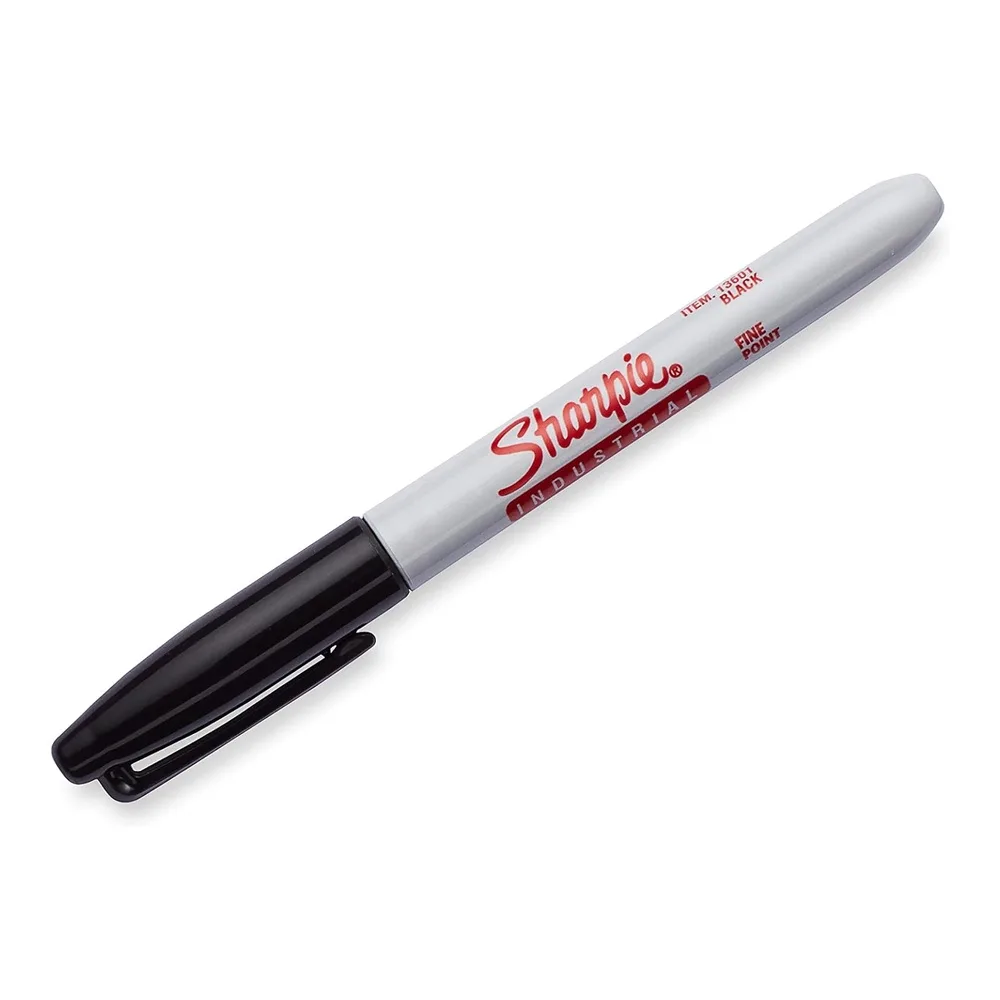 SHARPIE Industrial Permanent Markers, Fine Tip, Black 1 stk -