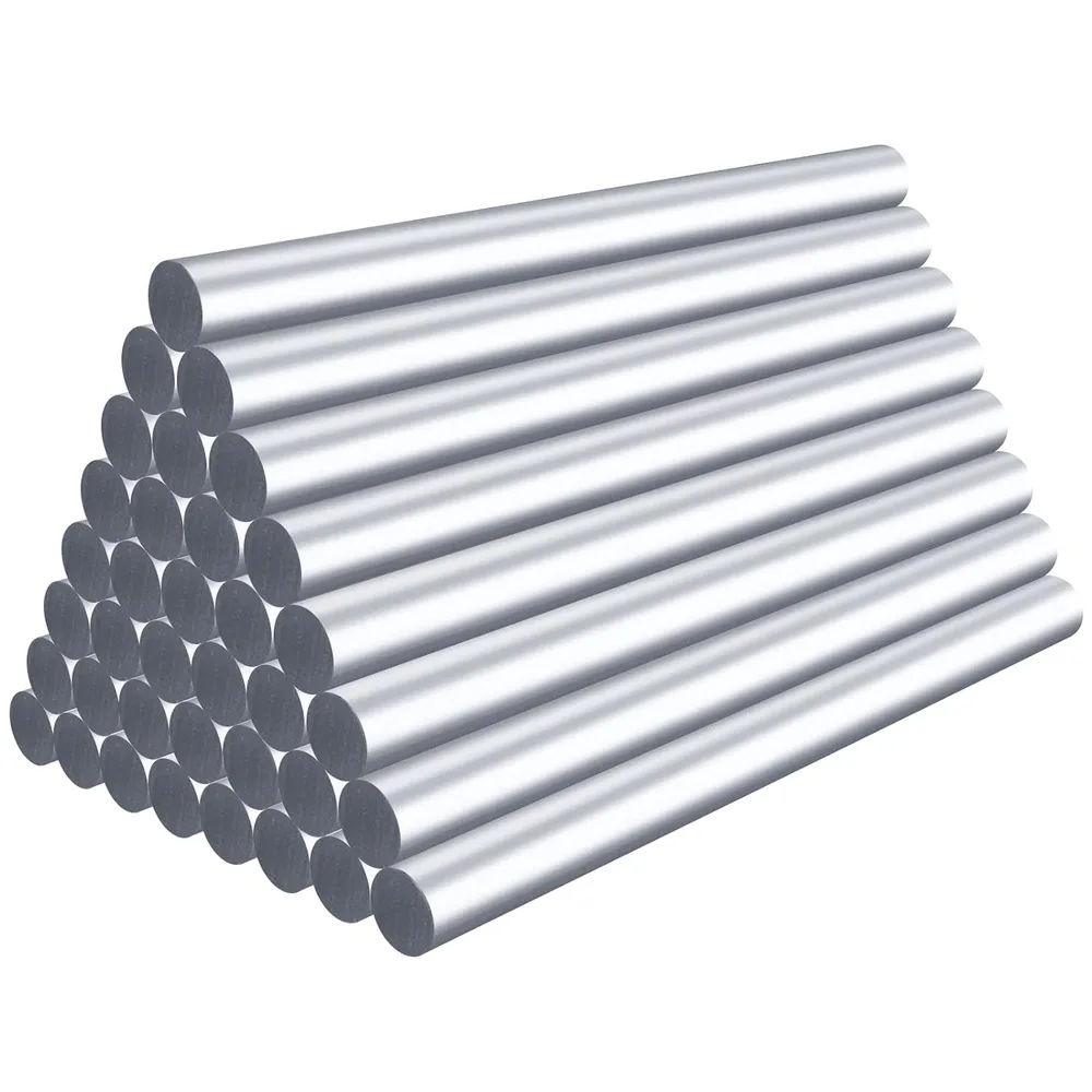 Metallic Silver Hot Glue Sticks 6 stk 7 x 10 mm - 1