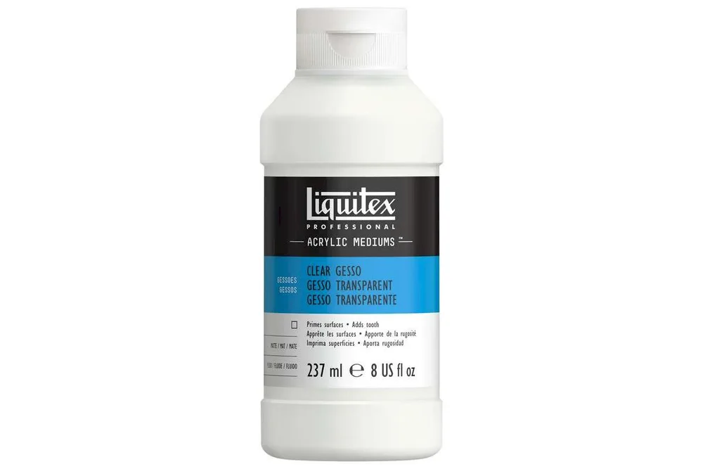 Glært Gesso – Liquitex Clear Gesso (237 ml)