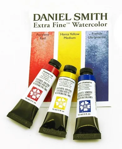 Vatnslitir - Daniel Smith Primary 3 x 15 ml sett