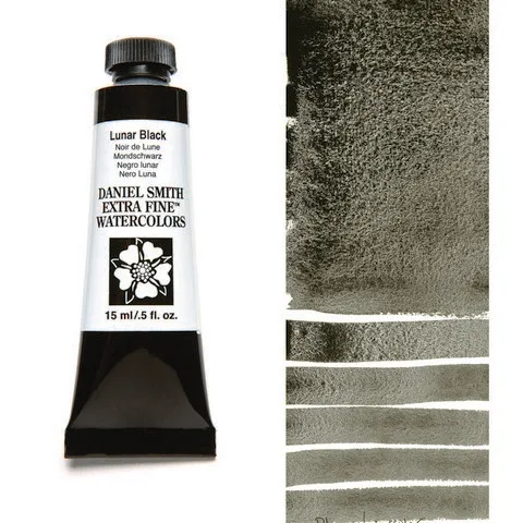 Daniel Smith Extra Fine Watercolor - Lunar Black Vatnslitur 15 ml