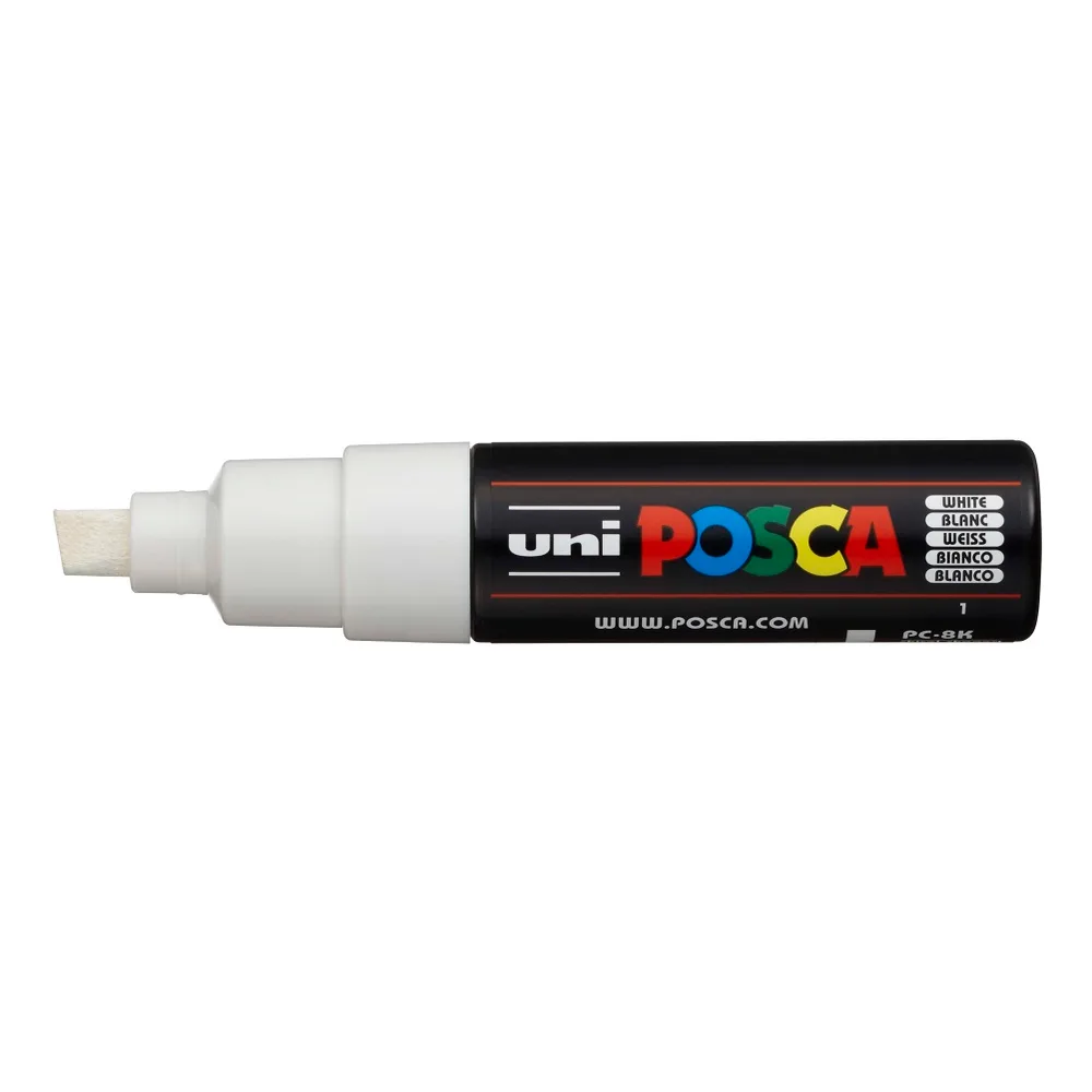 Posca málningarpenni 8mm hvítur