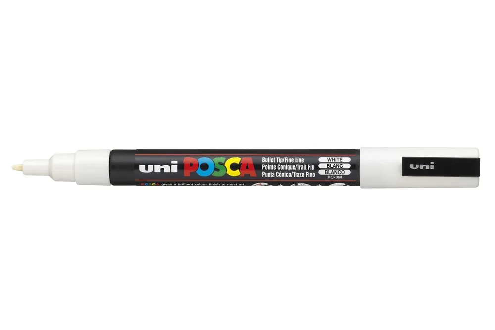 Posca málningarpenni 0,9-1,3mm hvítur