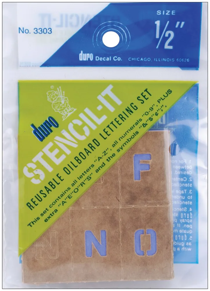 Fjölnota stafa- og talnasett 1,25 sm