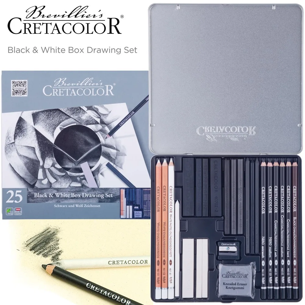 Cretacolor Black & White Box (25 stk)