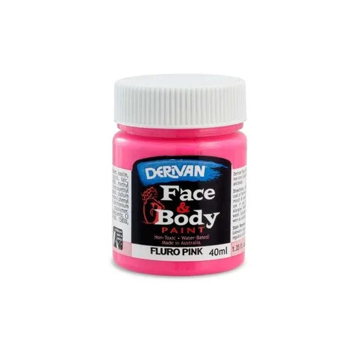 Derivan Face & Body Paint – Fluro Pink (Neon Bleik)