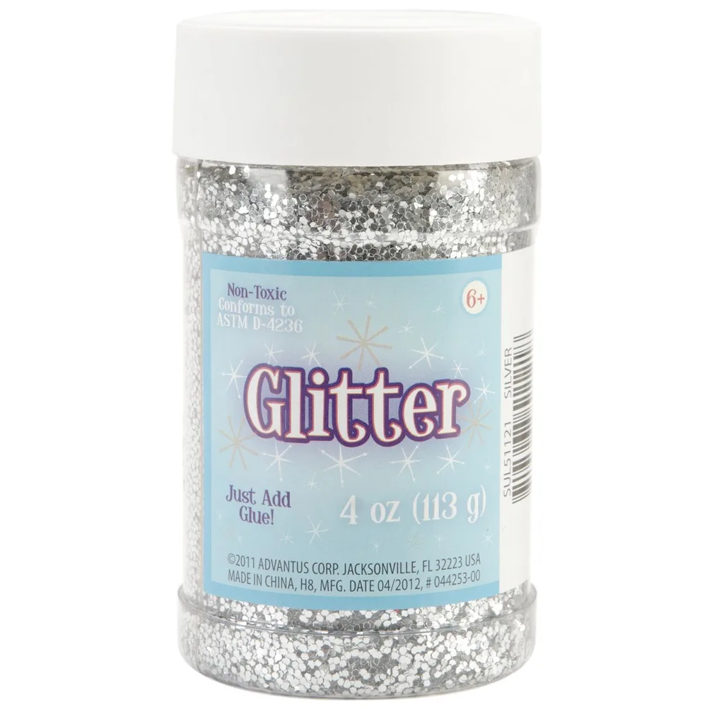 Glitter silfur 118 ml