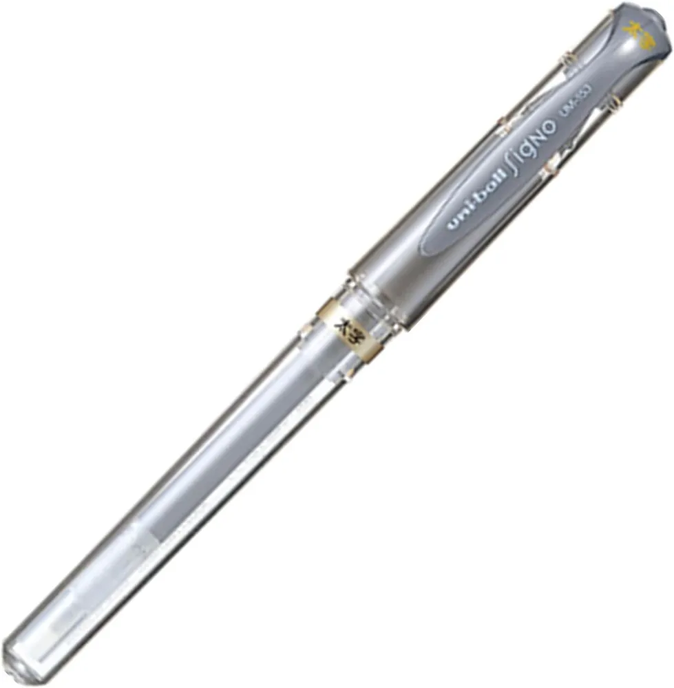 Signo UM-153 Broad Point Gel Impact Pen, 1.0mm - Silfur