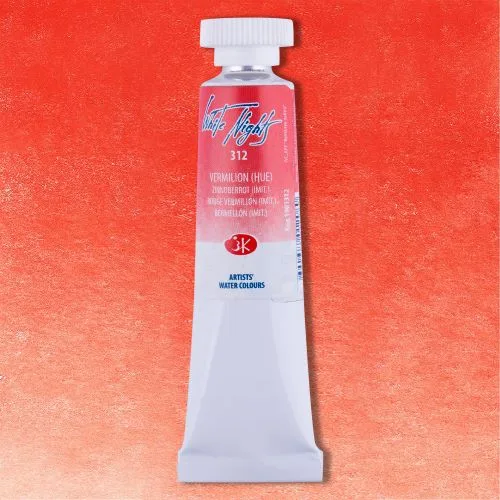 Vatnslitir Túpa 10 ml White Nights - Vermilion (HUE)