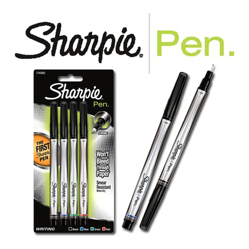 Sharpie tússpenni 2 stk svart