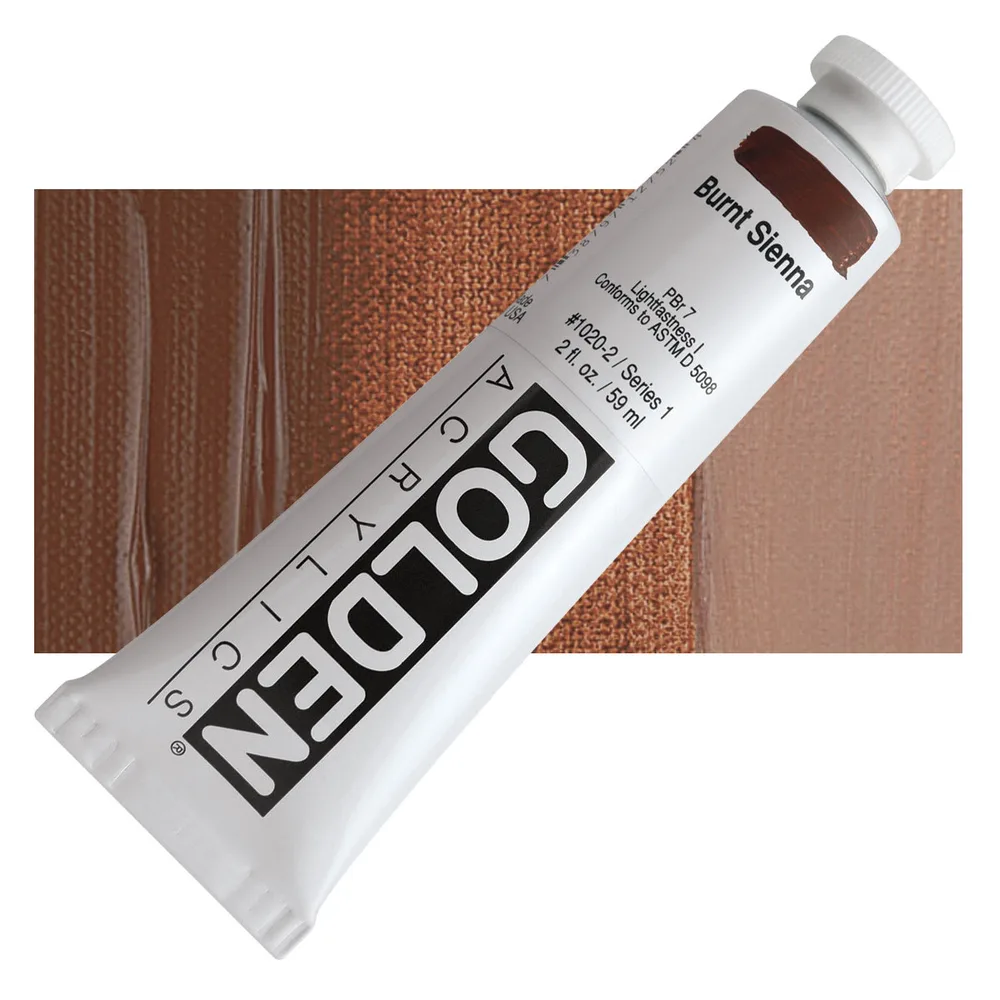 GOLDEN Heavy Body Acrylic litir 59 ml - Burnt Sienna