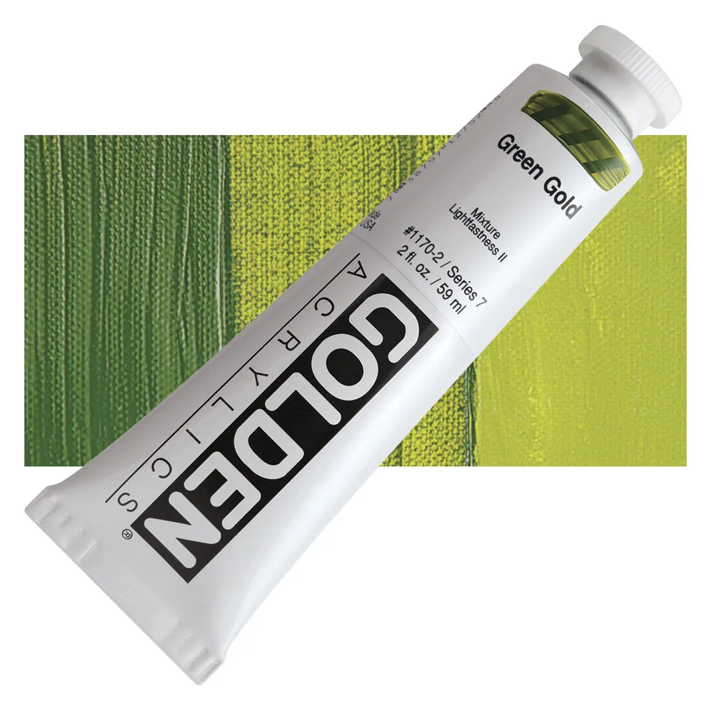 Golden Heavy Body Acrylic Litir 59 ml - Green Gold