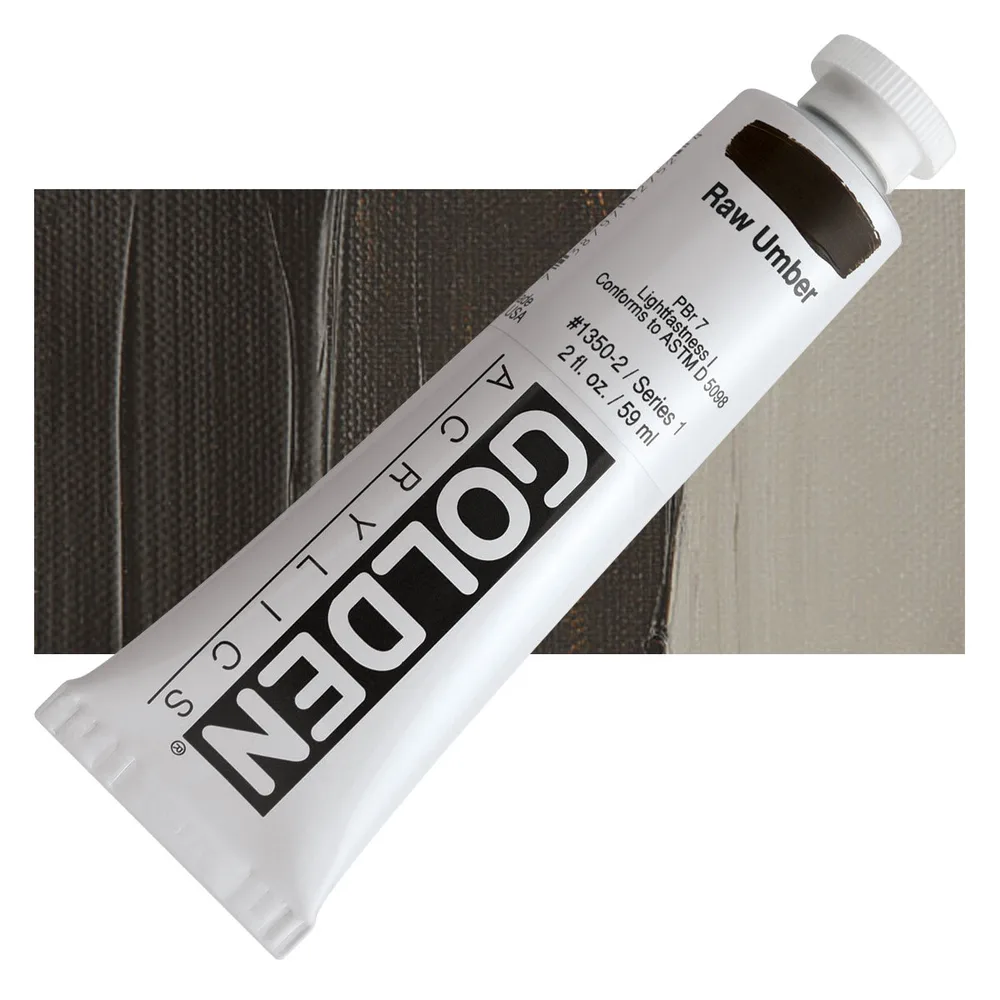 Golden Heavy Body Acrylic Litir 59 ml - Raw Umber