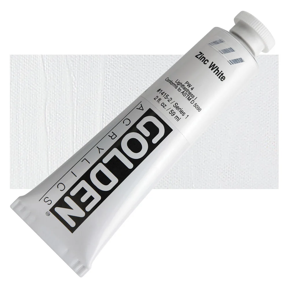 Golden Heavy Body acrylic Litir 59 ml - Zinc White