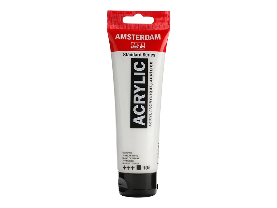 Amsterdam Standard Akryl 120ml – 105 Titanium white
