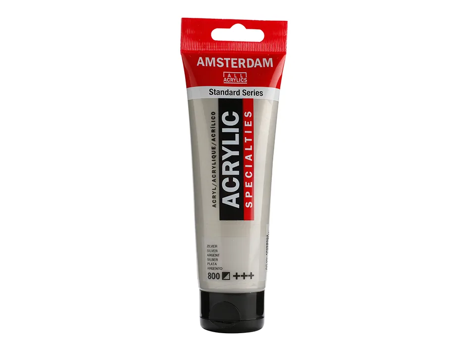 Amsterdam Standard Akryl 120ml – 800 Silver