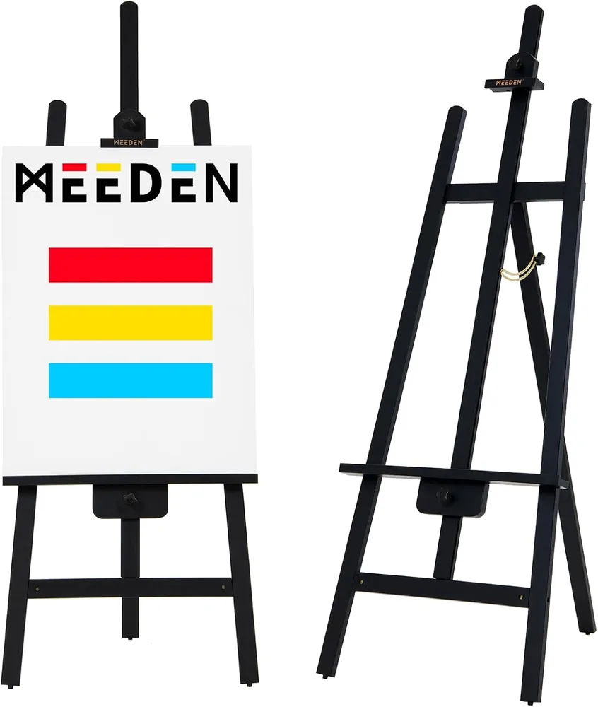 MEEDEN Stór A-Grind stúdíótrönur - Svartur