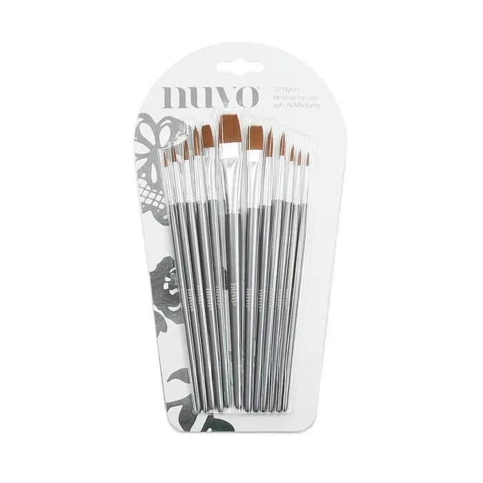 Nuvo málningarpenslasett – 12 stk