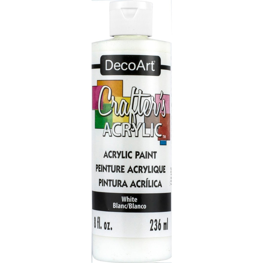 DecoArt Crafters Acrylic Hvítt 236 ml