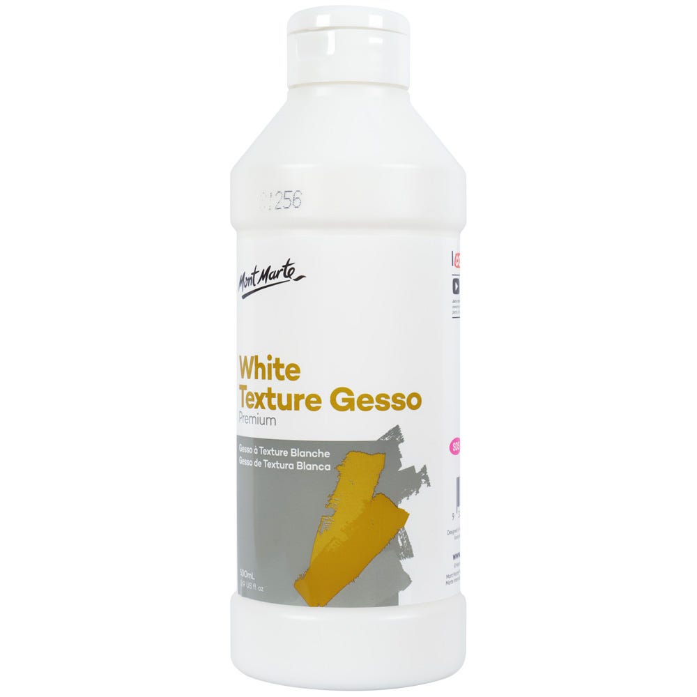 Gesso textúr hvítt 500 ml
