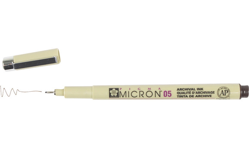 Sakura Pigma Micron 05 (.45mm) - Sepía