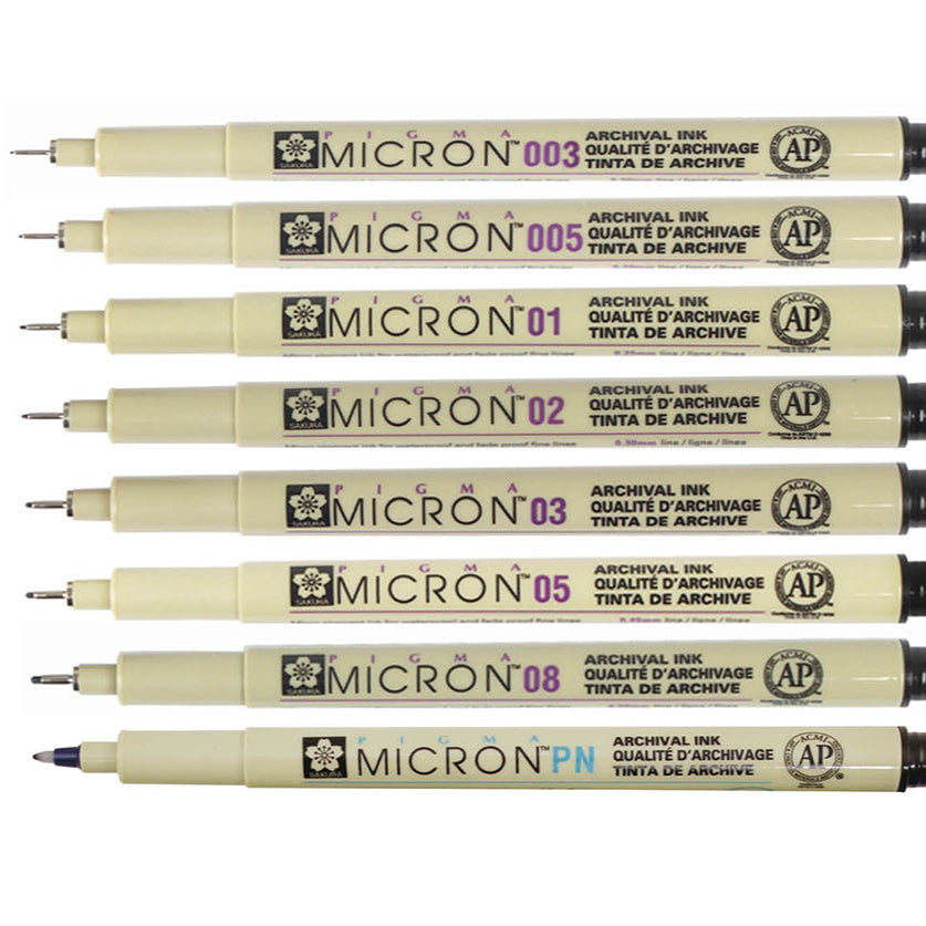Sakura Pigma Micron 003 (.15mm) - Svartur