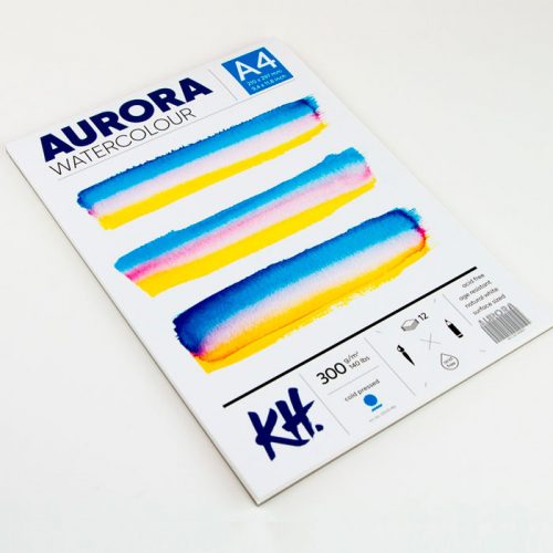 Vatnslitapappír A4 CP  300 gr 12stk