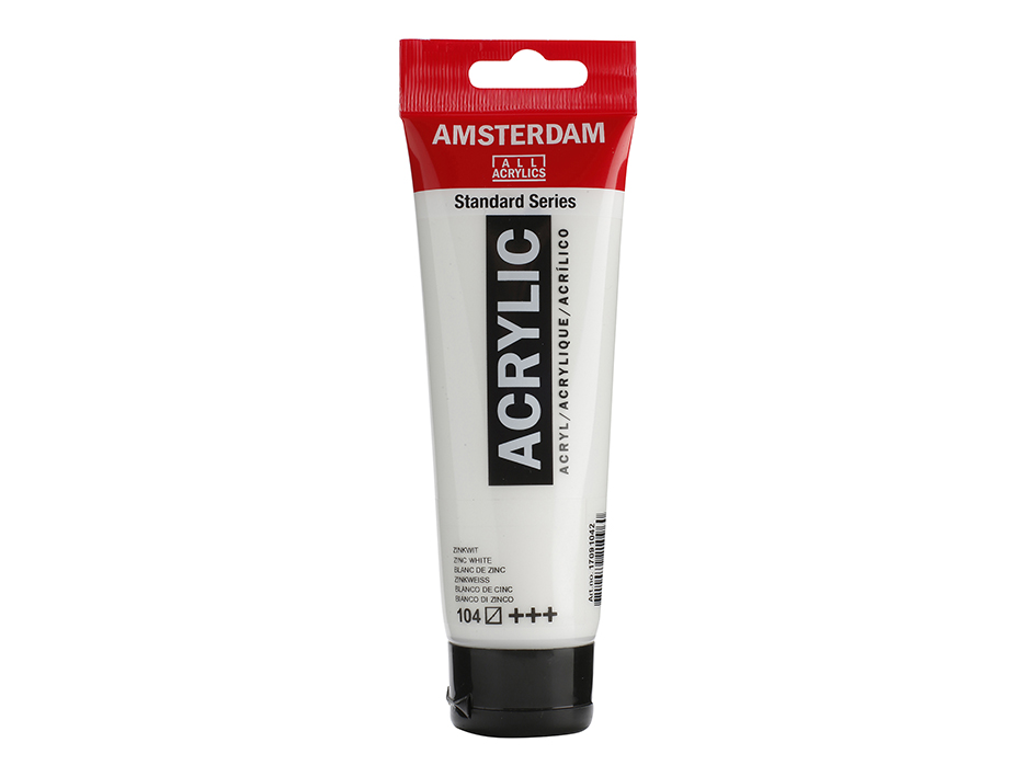 Amsterdam Standard Akryl 120ml – 104 Zink white