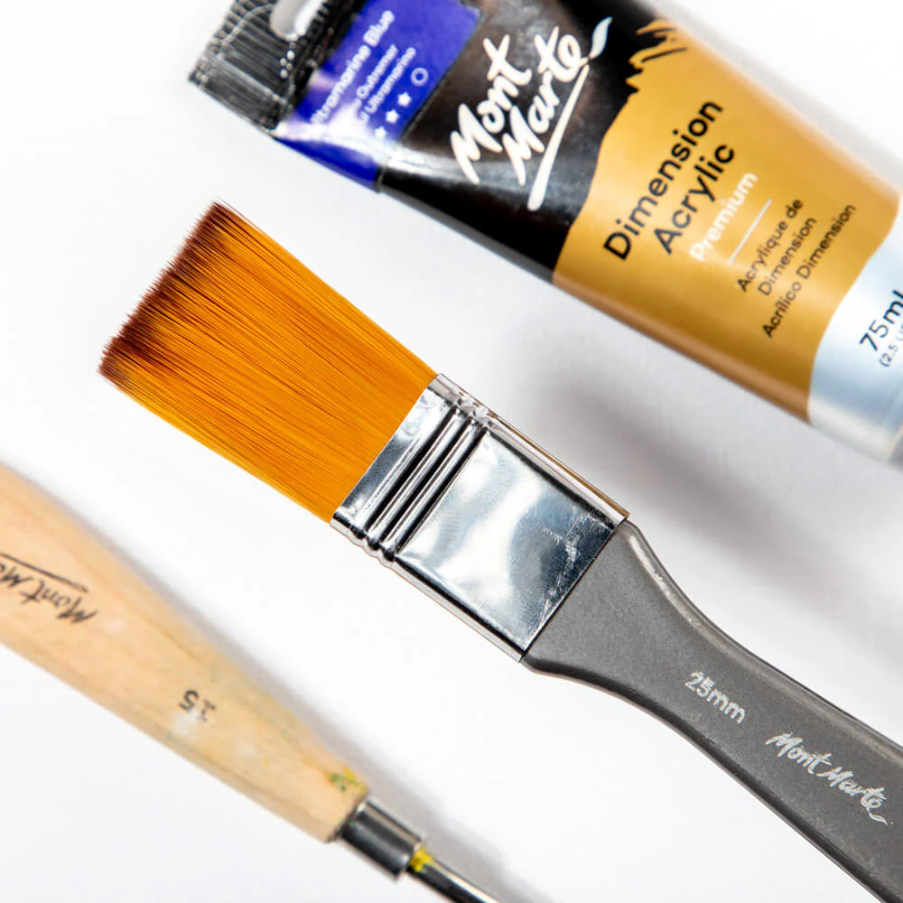 Artist Brush Taklon Flat Wide 25mm Kit