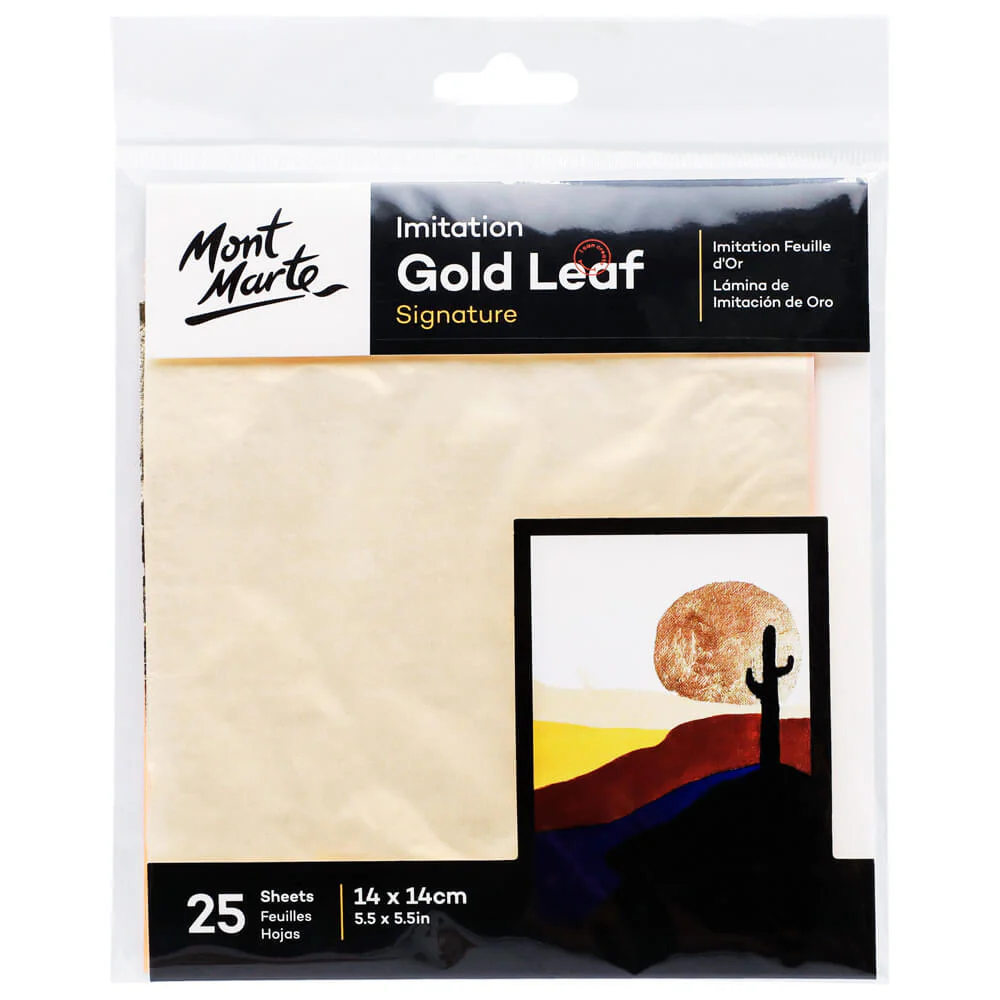 Blað gull -  Gyllingarefni  - Gold leaf - Imitation 25 arkir