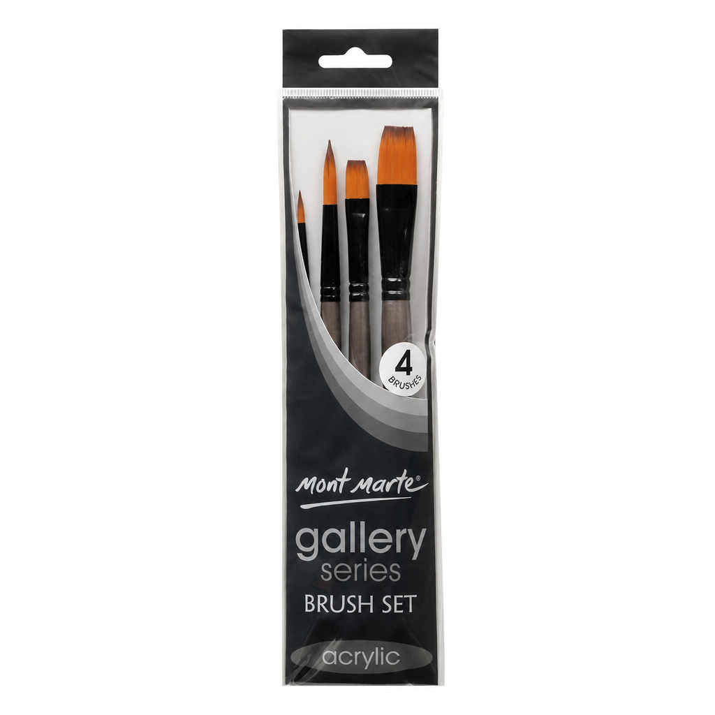 Gallery Series Brush  Set Acrylic 4 pcs