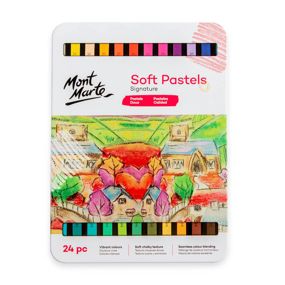 Soft Pastels in Tin Box Signature 24pc
