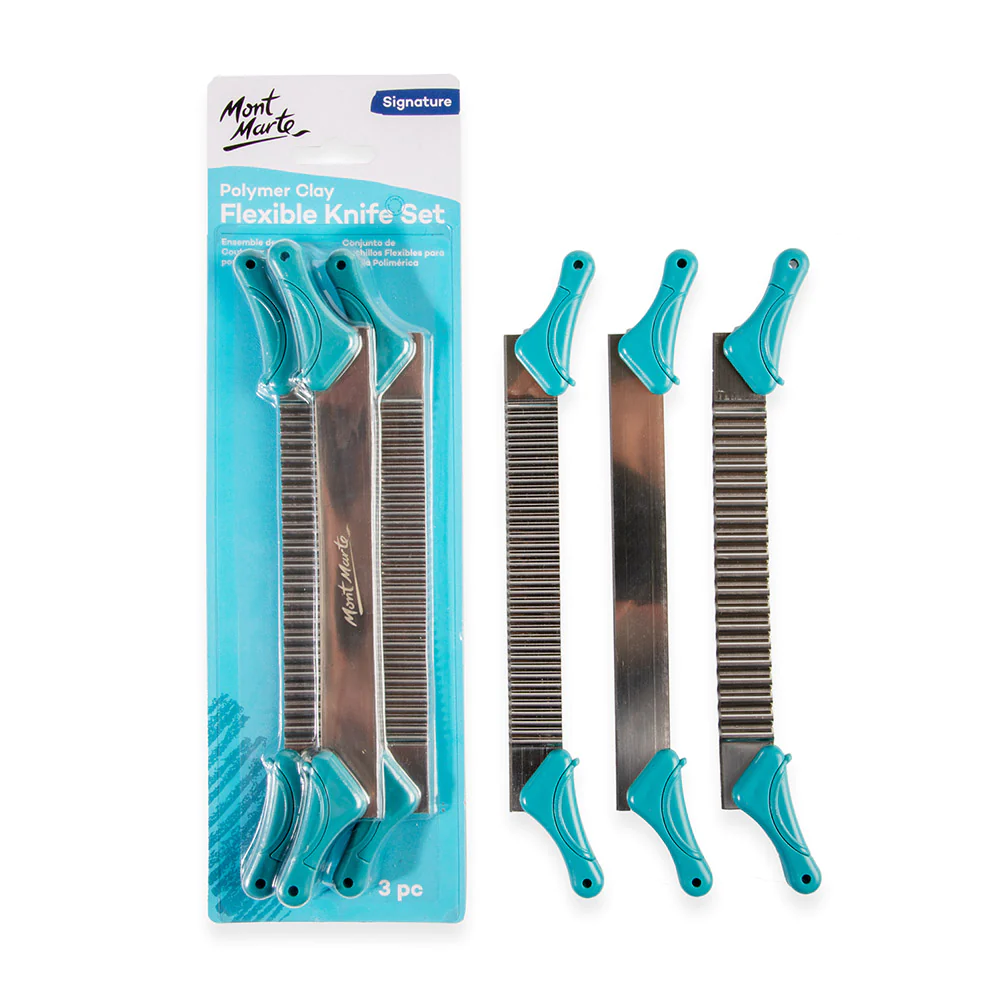 Leir skeri Polymer Clay Flexible Knife Set Signature 3pc