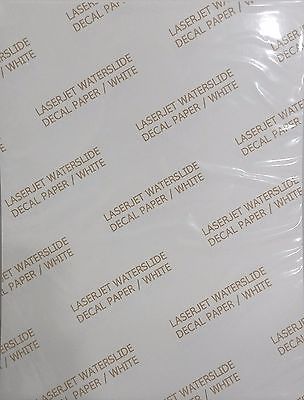 Límmiðapappír A4  Hvítur  - Laser  Decal Paper  2 arkir