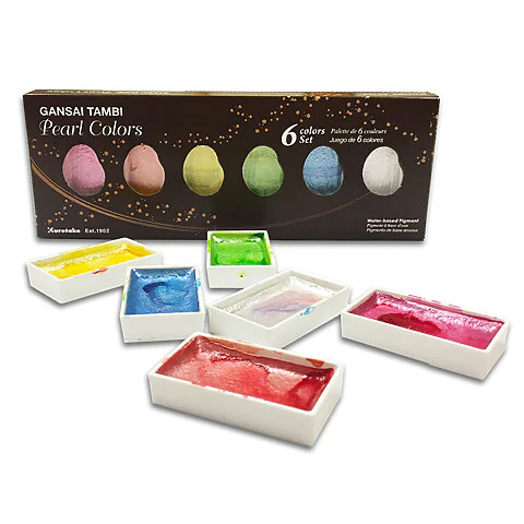 Gansai Tambi Metallic Watercolor Sets - Pearl