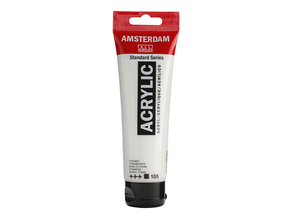 Amsterdam Standard Akryl 120ml – 105 Titanium white