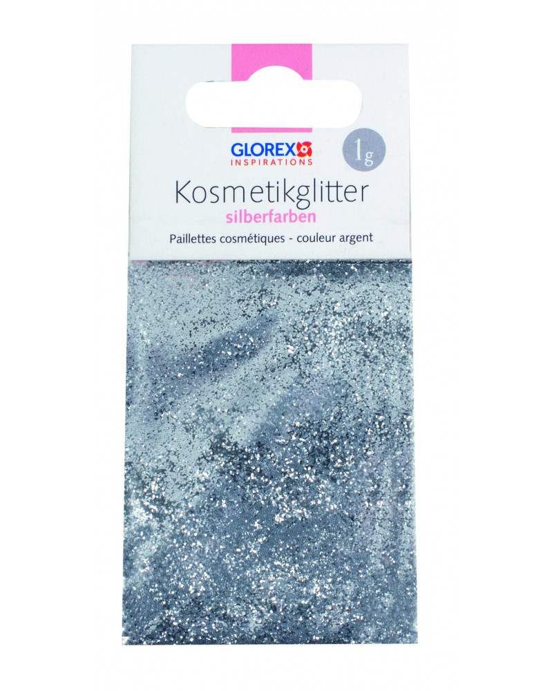 Glimmer fyrir sápur / Cosmetic glitter 1 gr Silfur