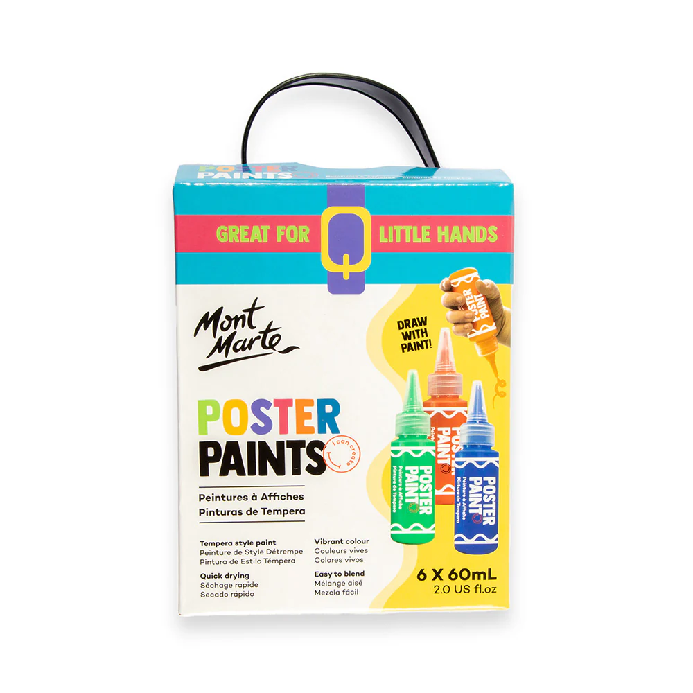 Þekjumálning - Krakkamálning - Poster Paints 6pc x 60ml